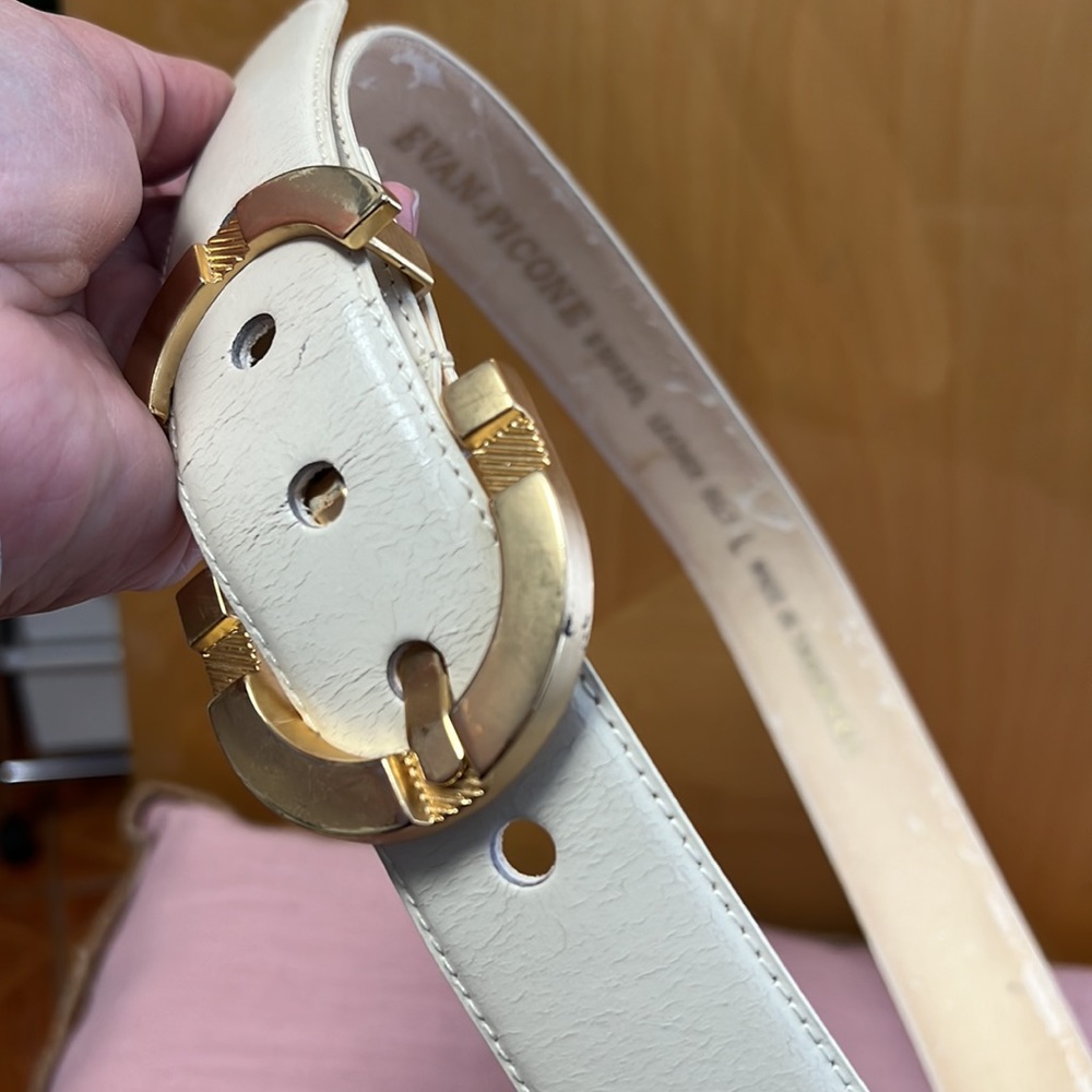 VINTAGE EVAN PICONE LARGE LEATHER BELT
